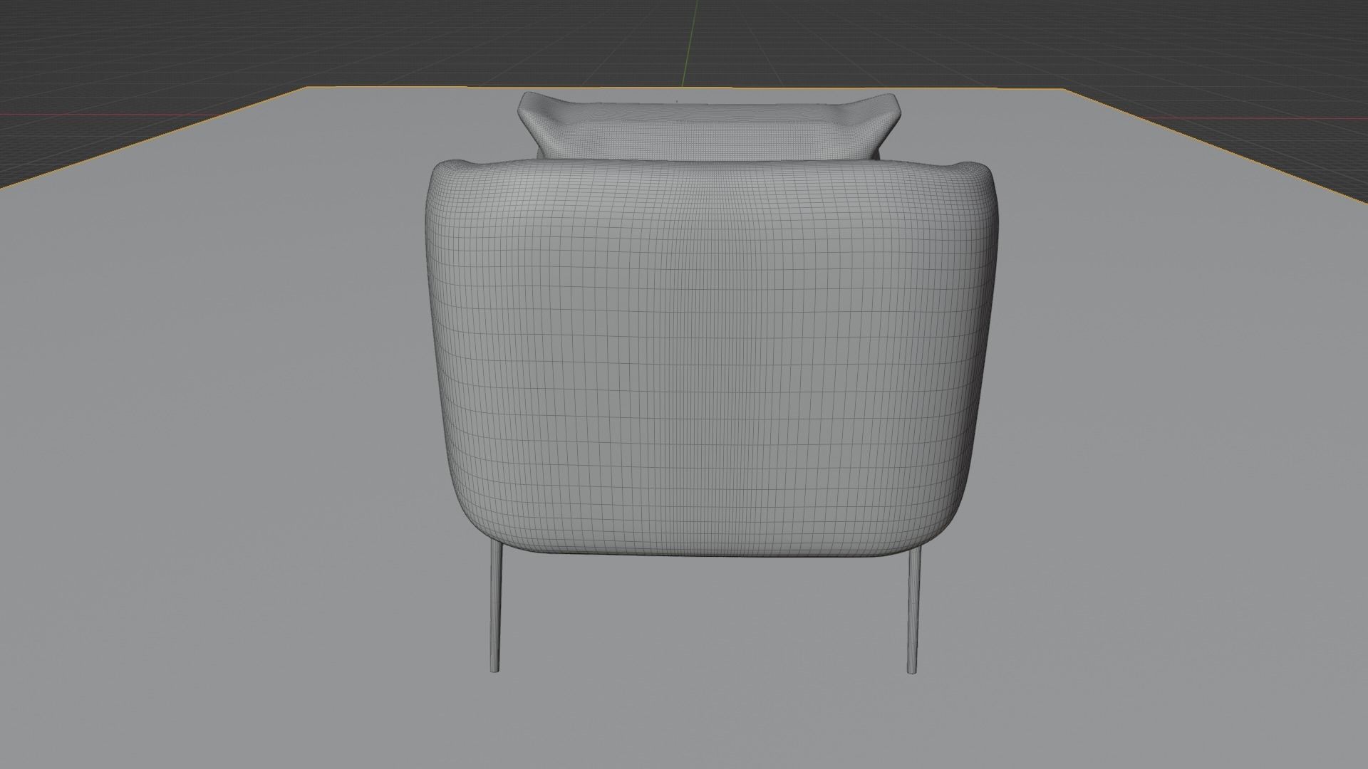 Armchair 3D model_6