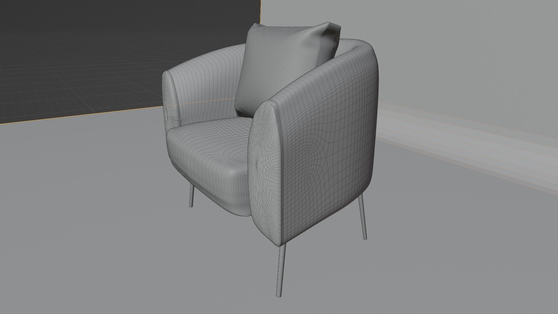 Armchair 3D model_8