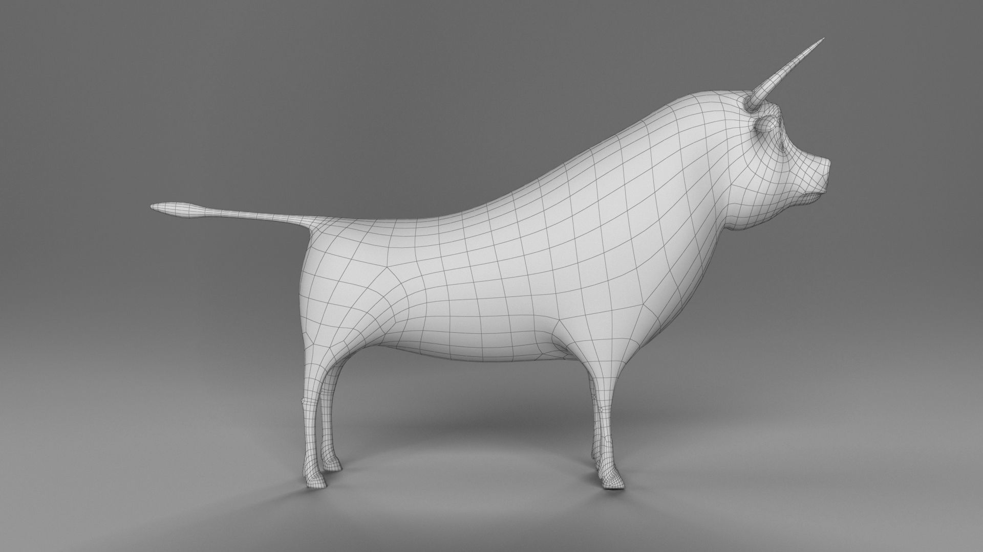 Cartoon Bull Rigged Low-poly 3D model_18