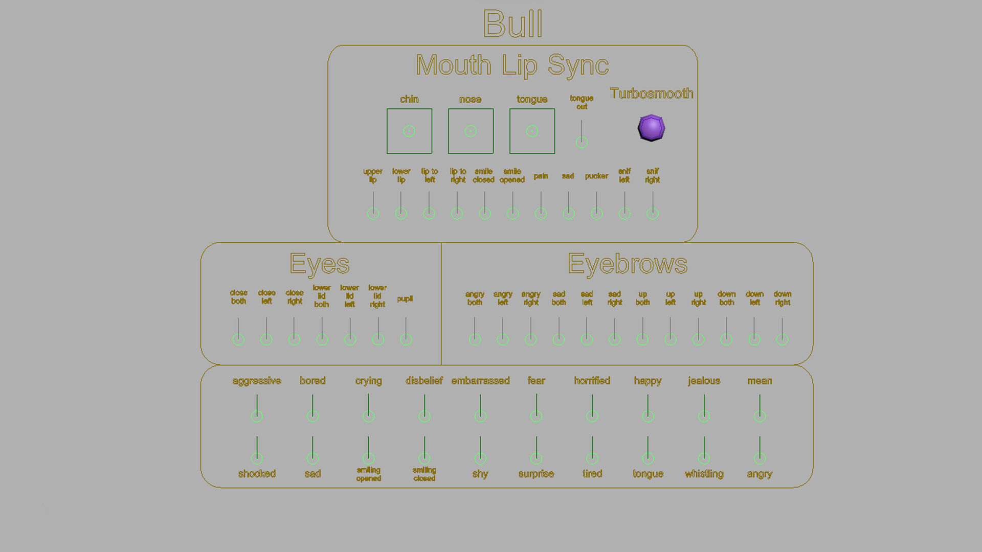 Cartoon Bull Rigged Low-poly 3D model_3