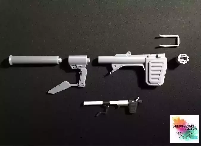 Perfect Grade RX 78 2 unleashed bazooka 3D print model
