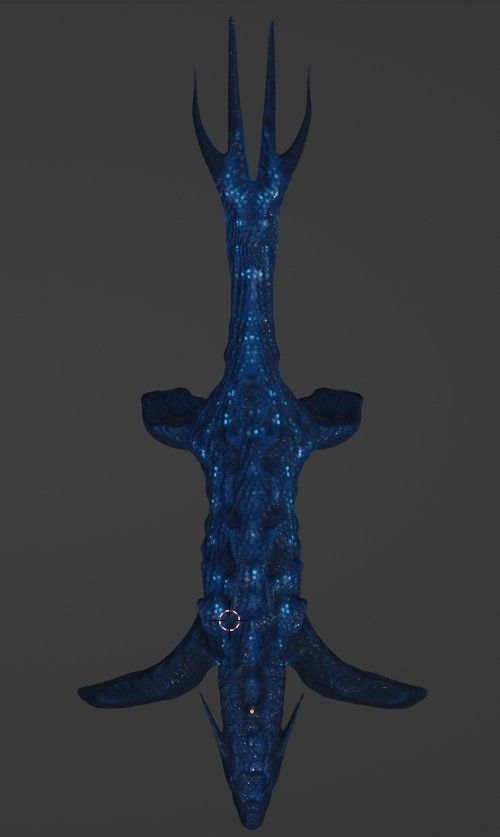 High Poly Sea Dragon 3D model 3D model_5