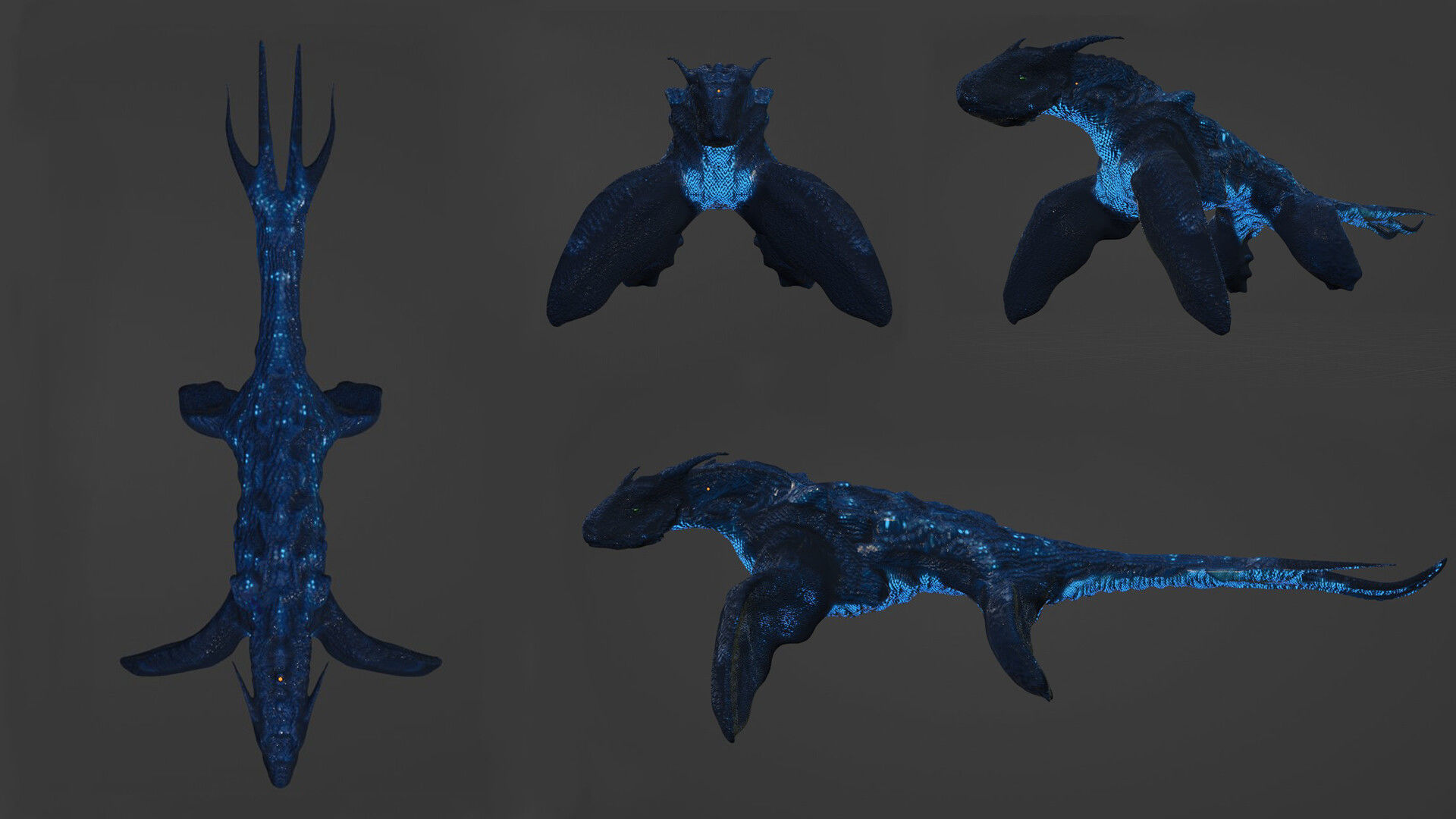 High Poly Sea Dragon 3D model 3D model_6