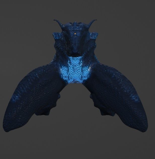 High Poly Sea Dragon 3D model 3D model_4