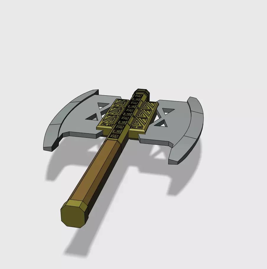 Gimlis Axe Lord of the Rings 3D print model_0