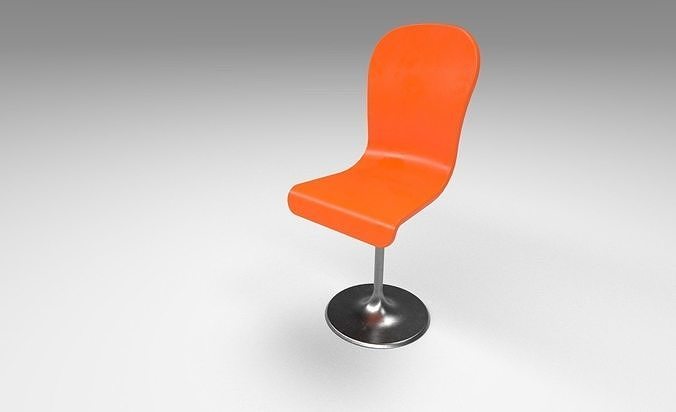 modern bentwood chair Low-poly 3D model