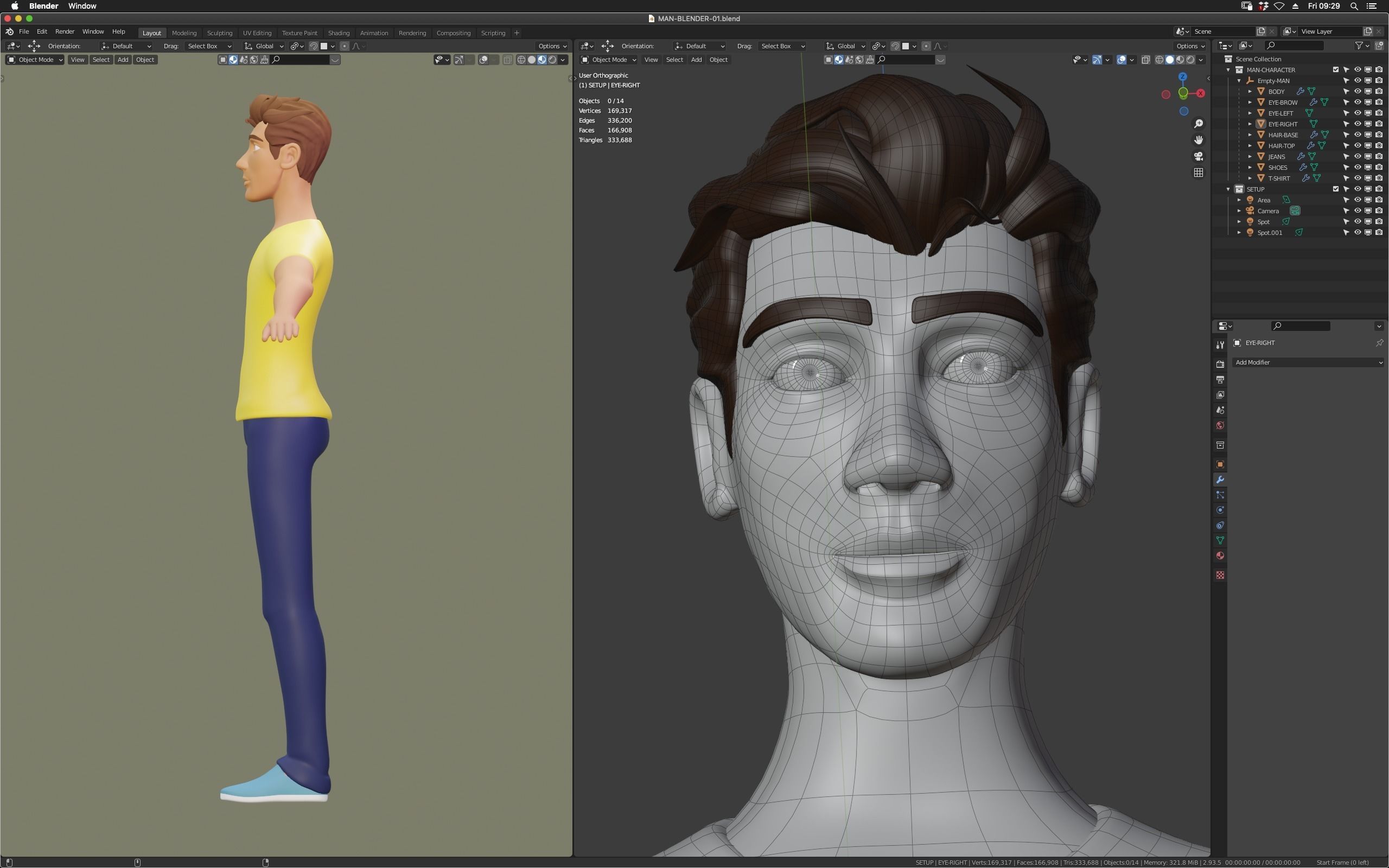CHACARTER MAN 01 Cartoon 3D model_17