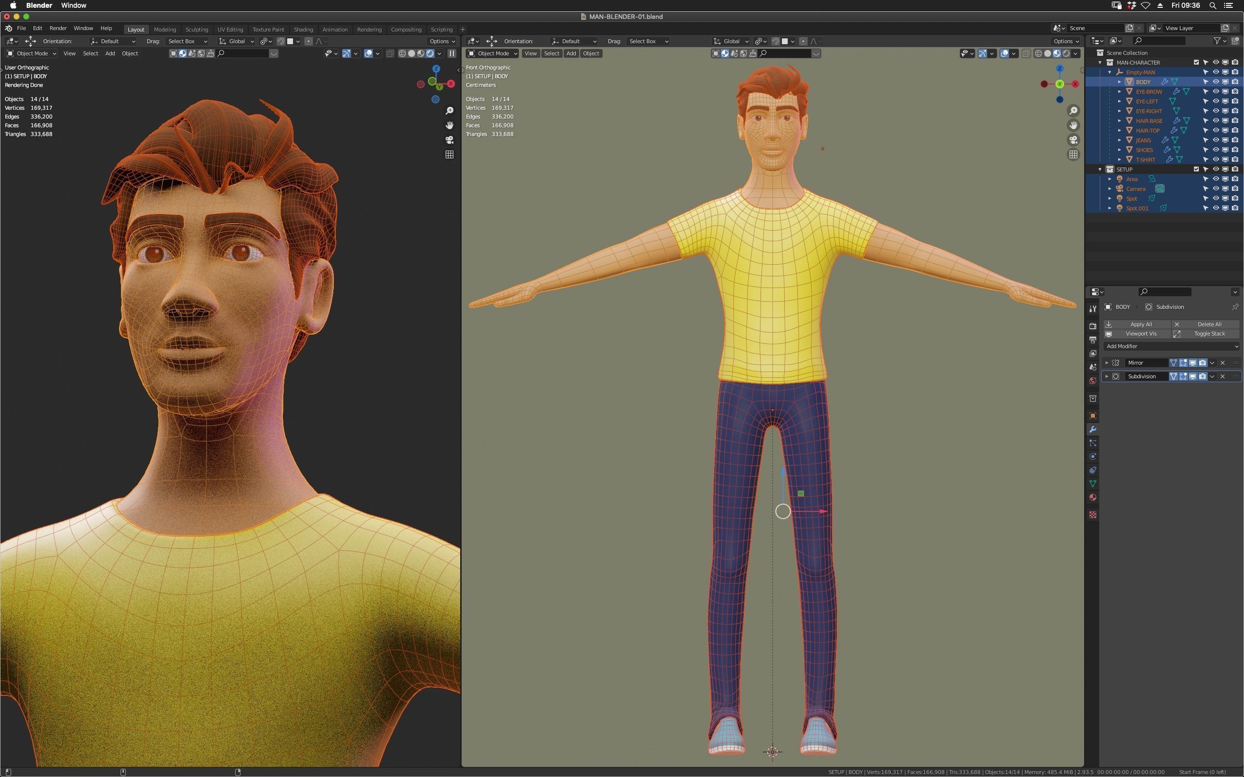 CHACARTER MAN 01 Cartoon 3D model_10