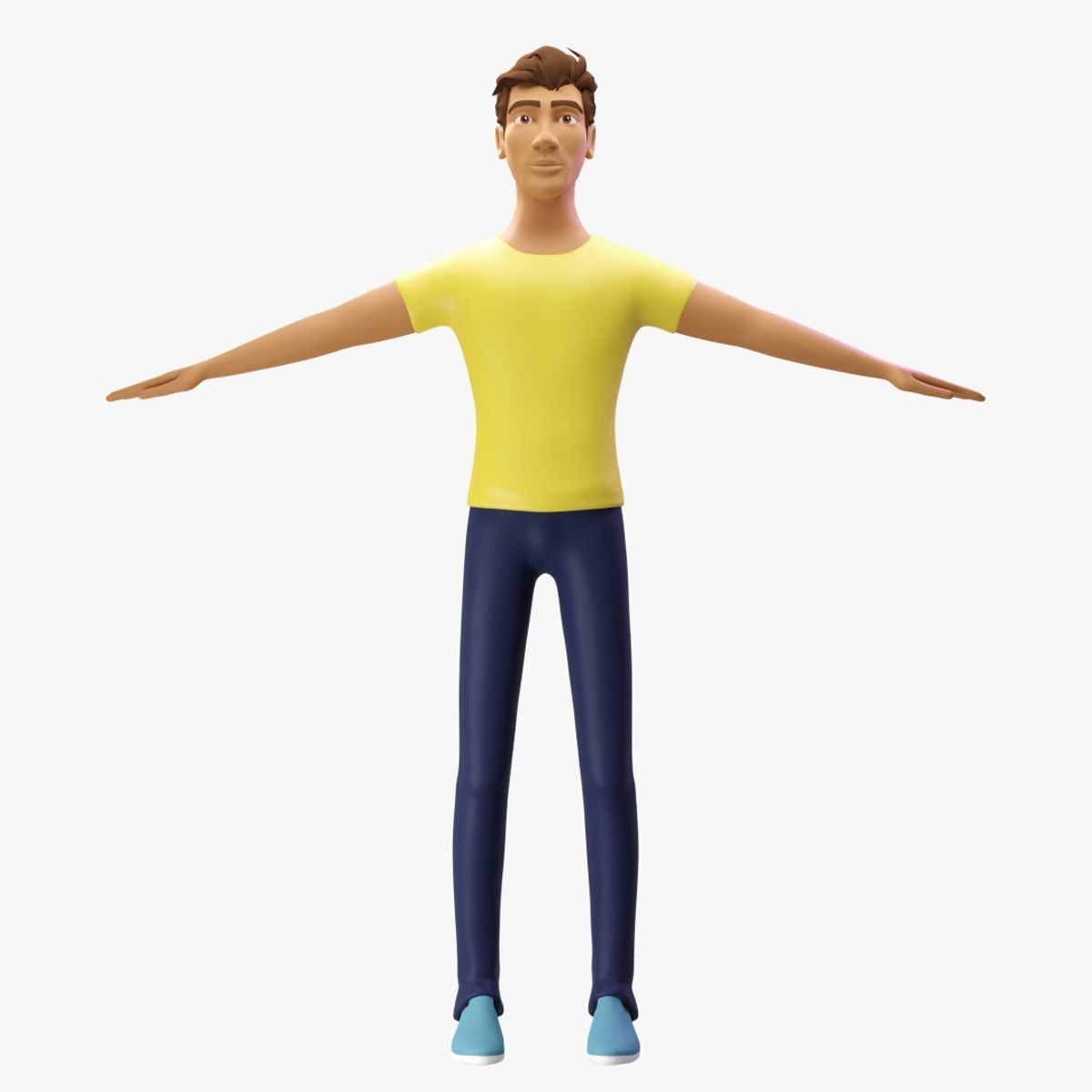 CHACARTER MAN 01 Cartoon 3D model_13