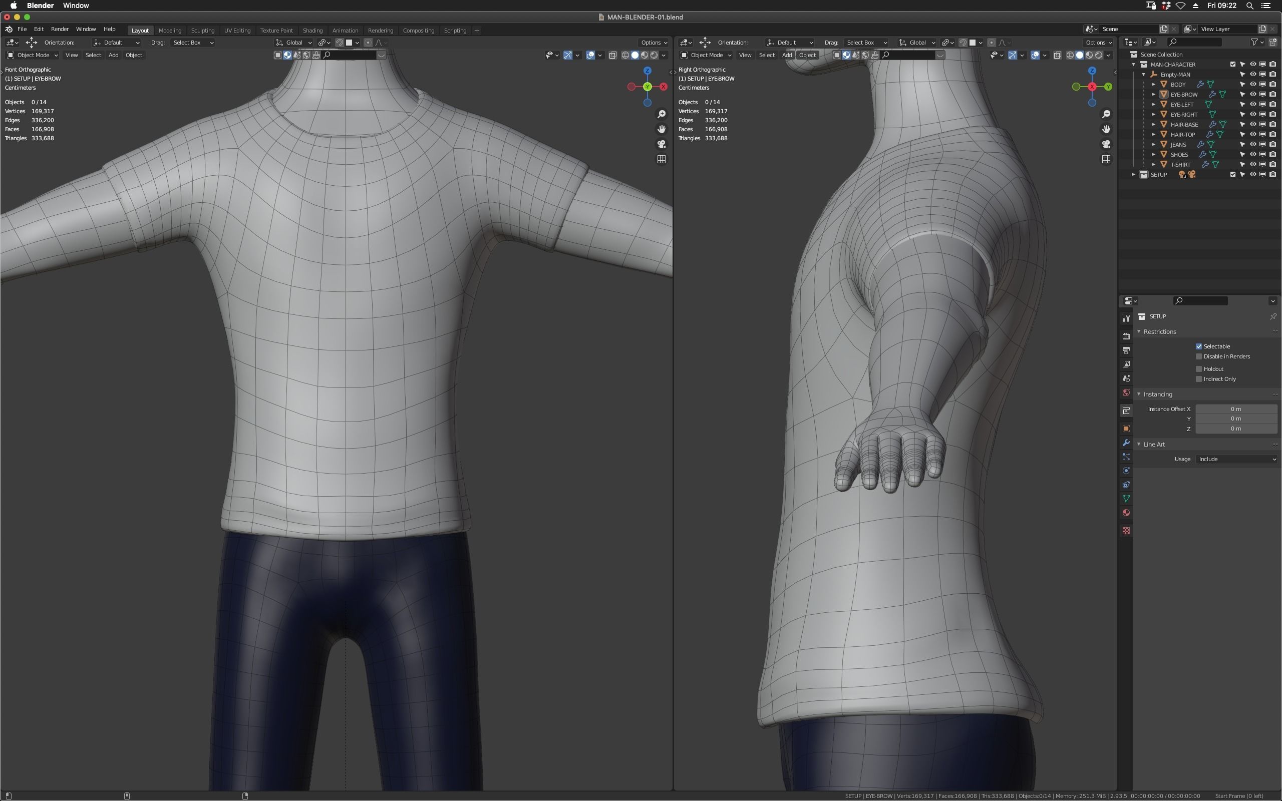 CHACARTER MAN 01 Cartoon 3D model_9