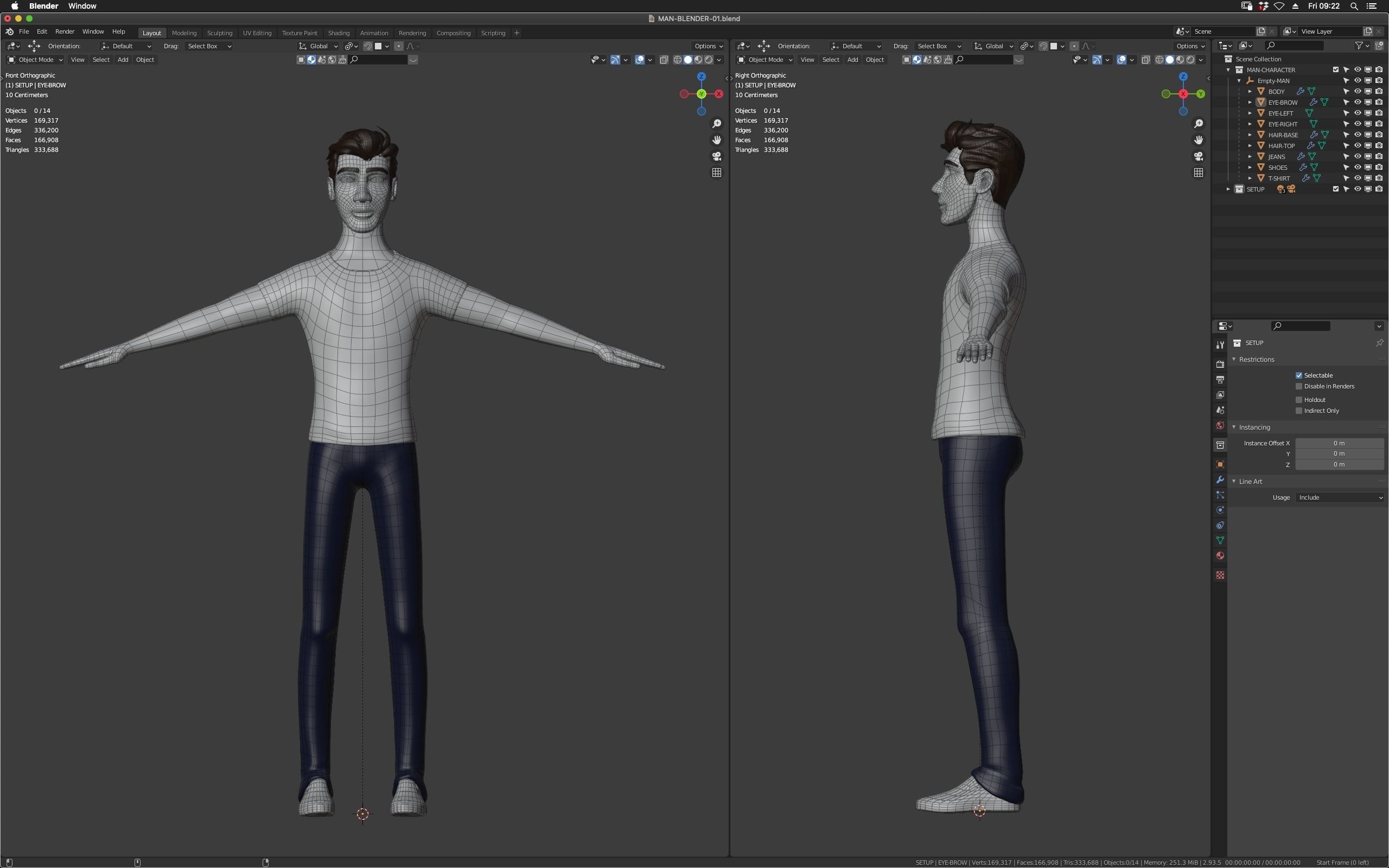 CHACARTER MAN 01 Cartoon 3D model_3