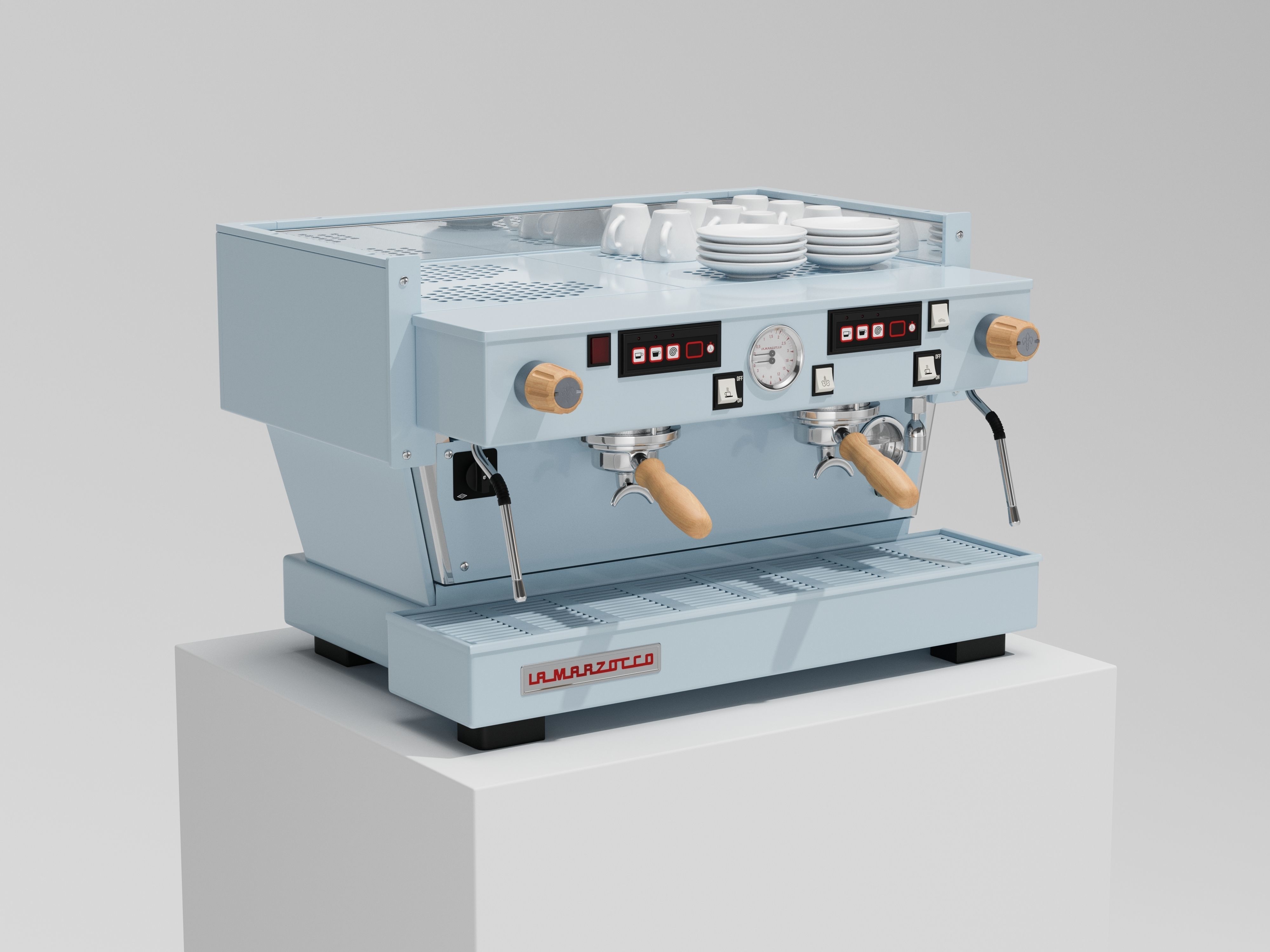 La Marzocco Linea Classic AV 2 Group Coffee Machine 3D model CGTrader