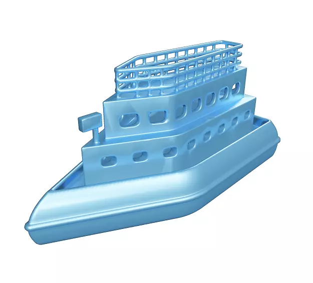 Spectacular Cartoon Ship Low-poly 3D model_0