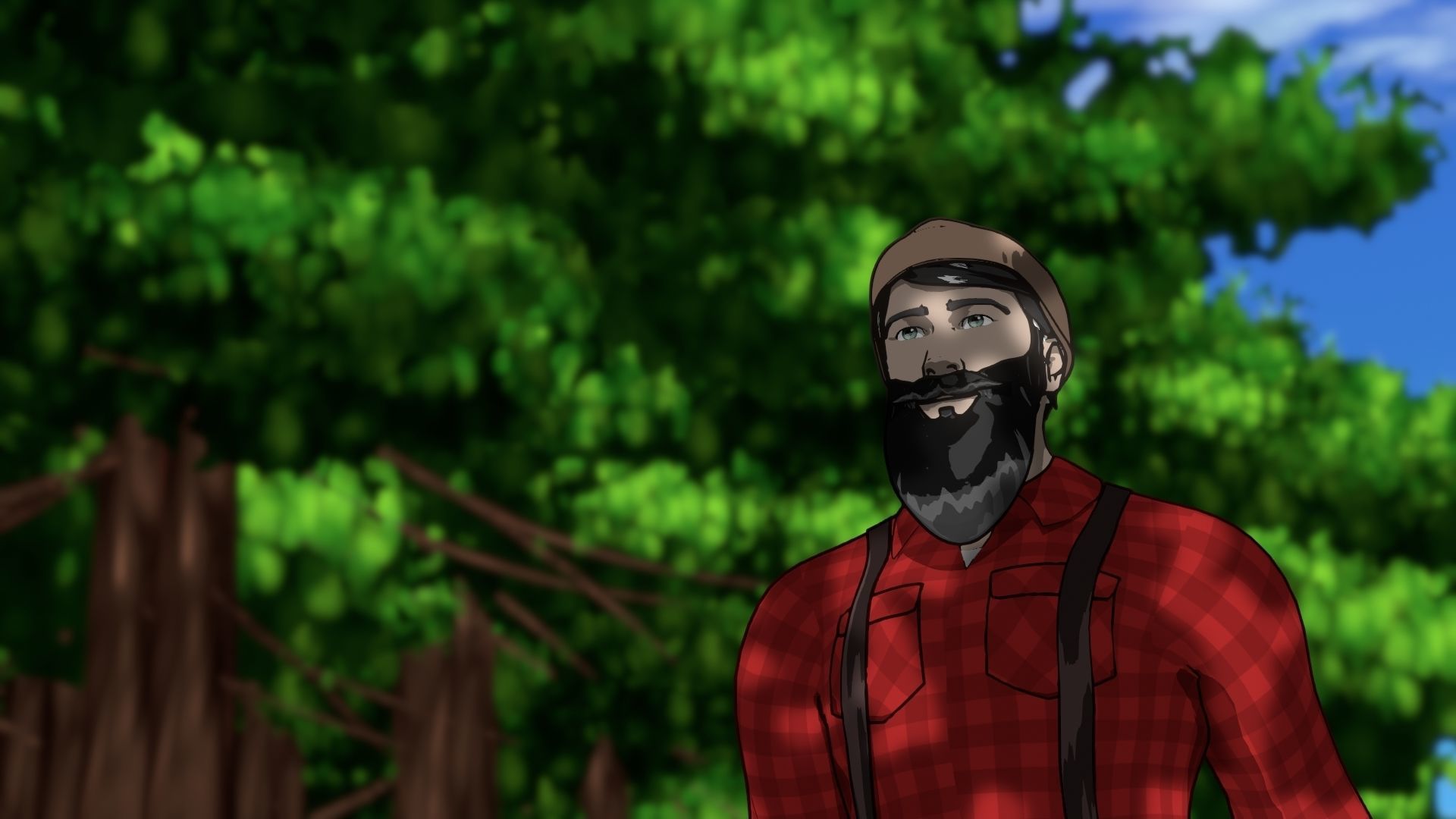 For Anime in Blender - Tree Shade 3D model_6