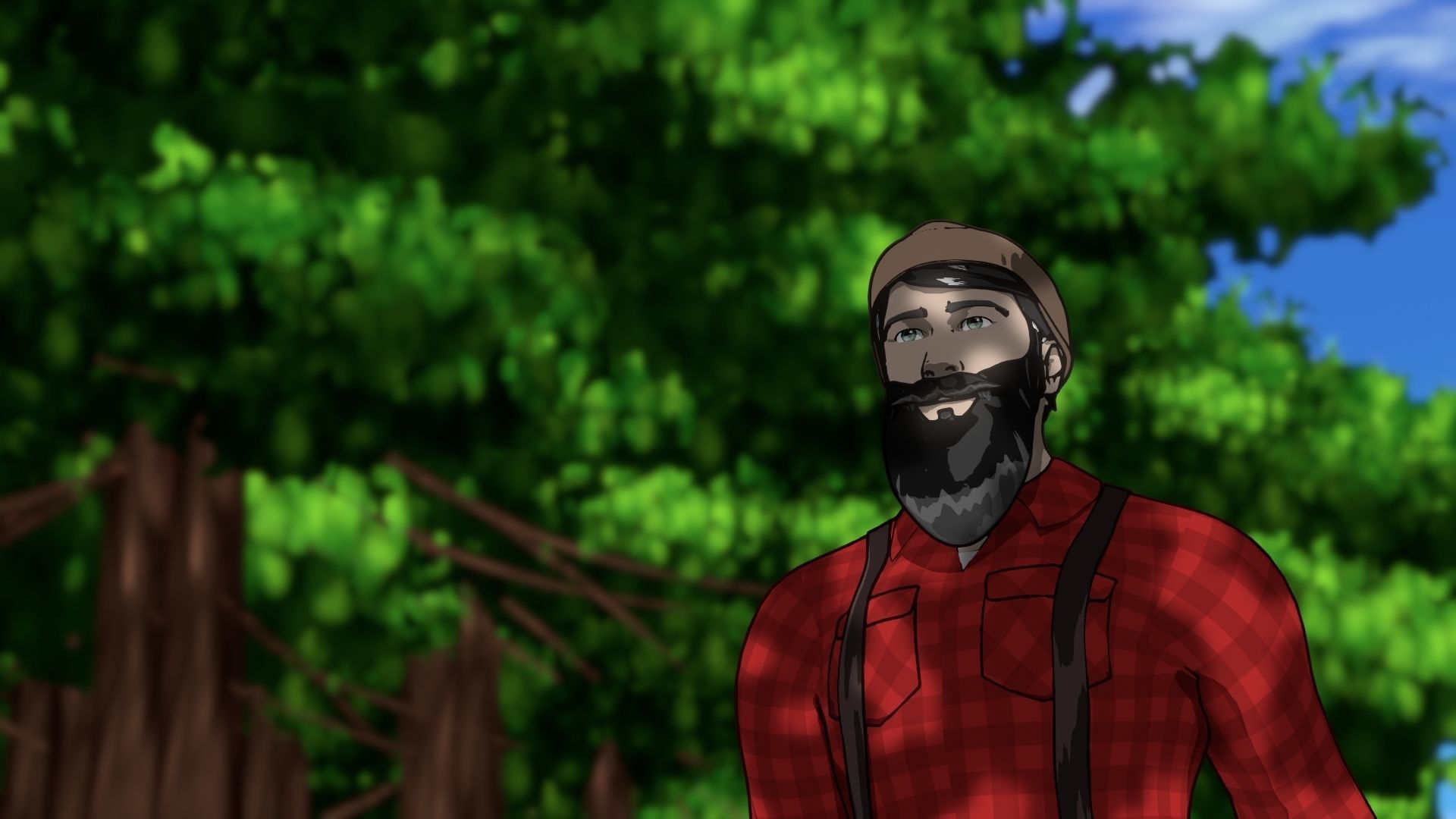 For Anime in Blender - Tree Shade 3D model_7