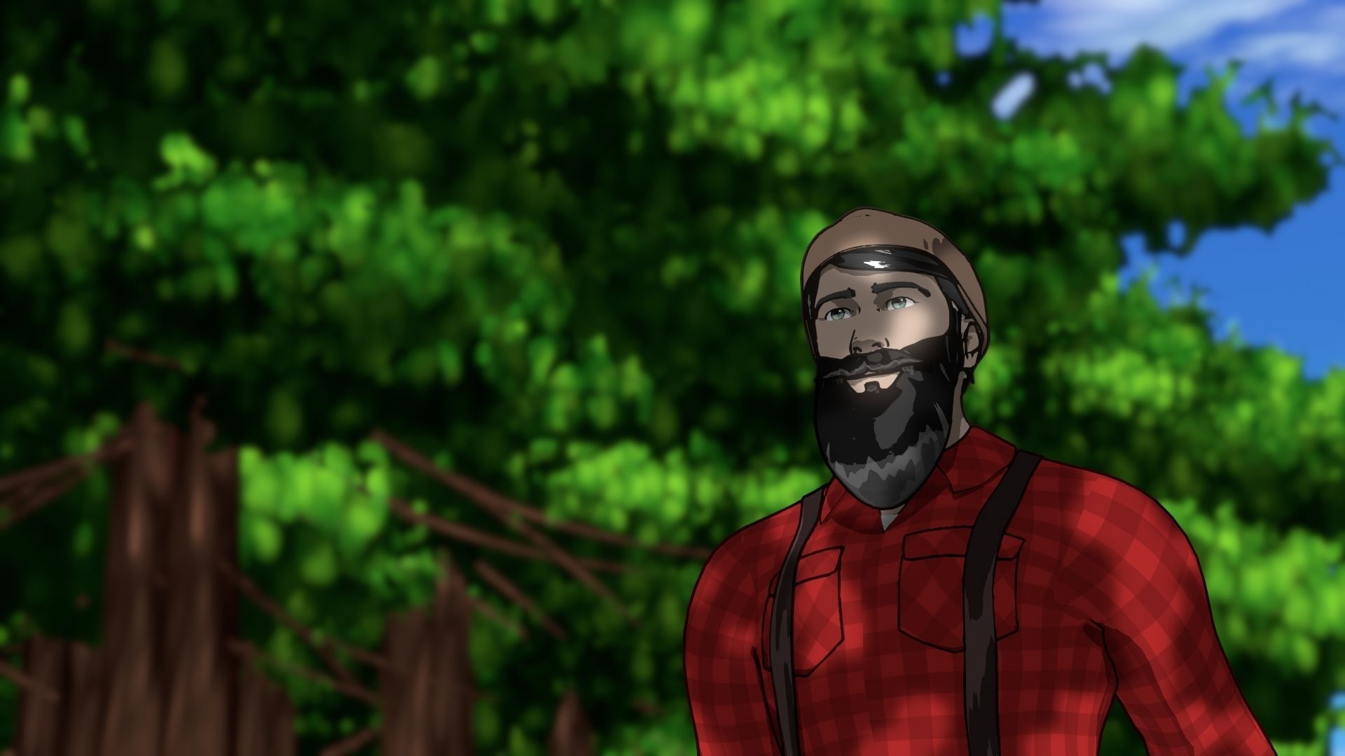 For Anime in Blender - Tree Shade 3D model_9