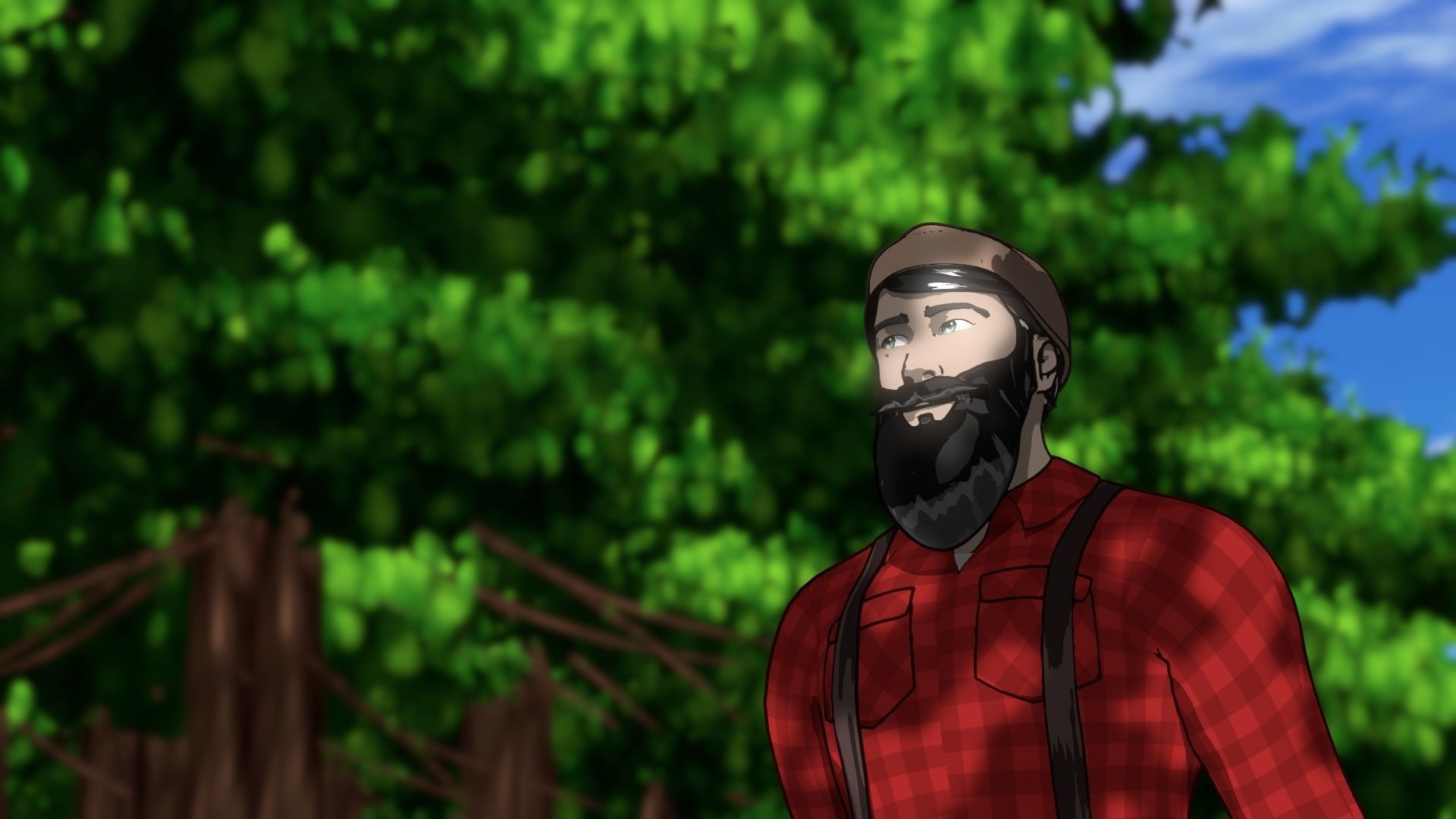 For Anime in Blender - Tree Shade 3D model_18