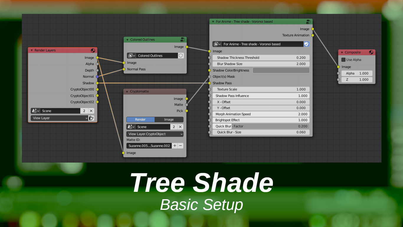 For Anime in Blender - Tree Shade 3D model_3