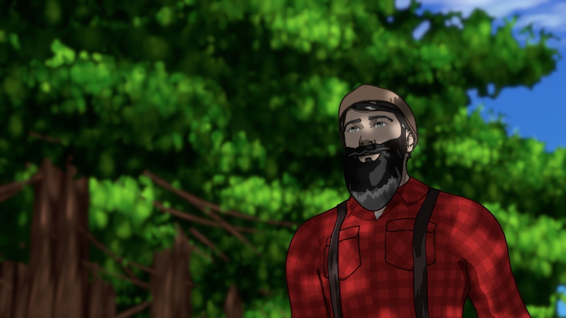 For Anime in Blender - Tree Shade 3D model_5