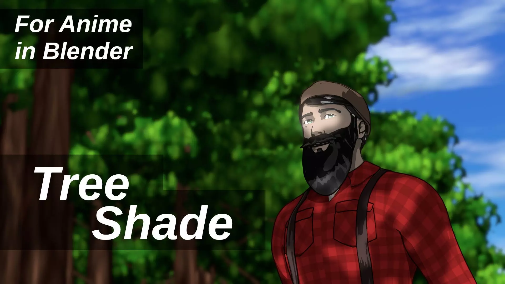 For Anime in Blender - Tree Shade 3D model_0