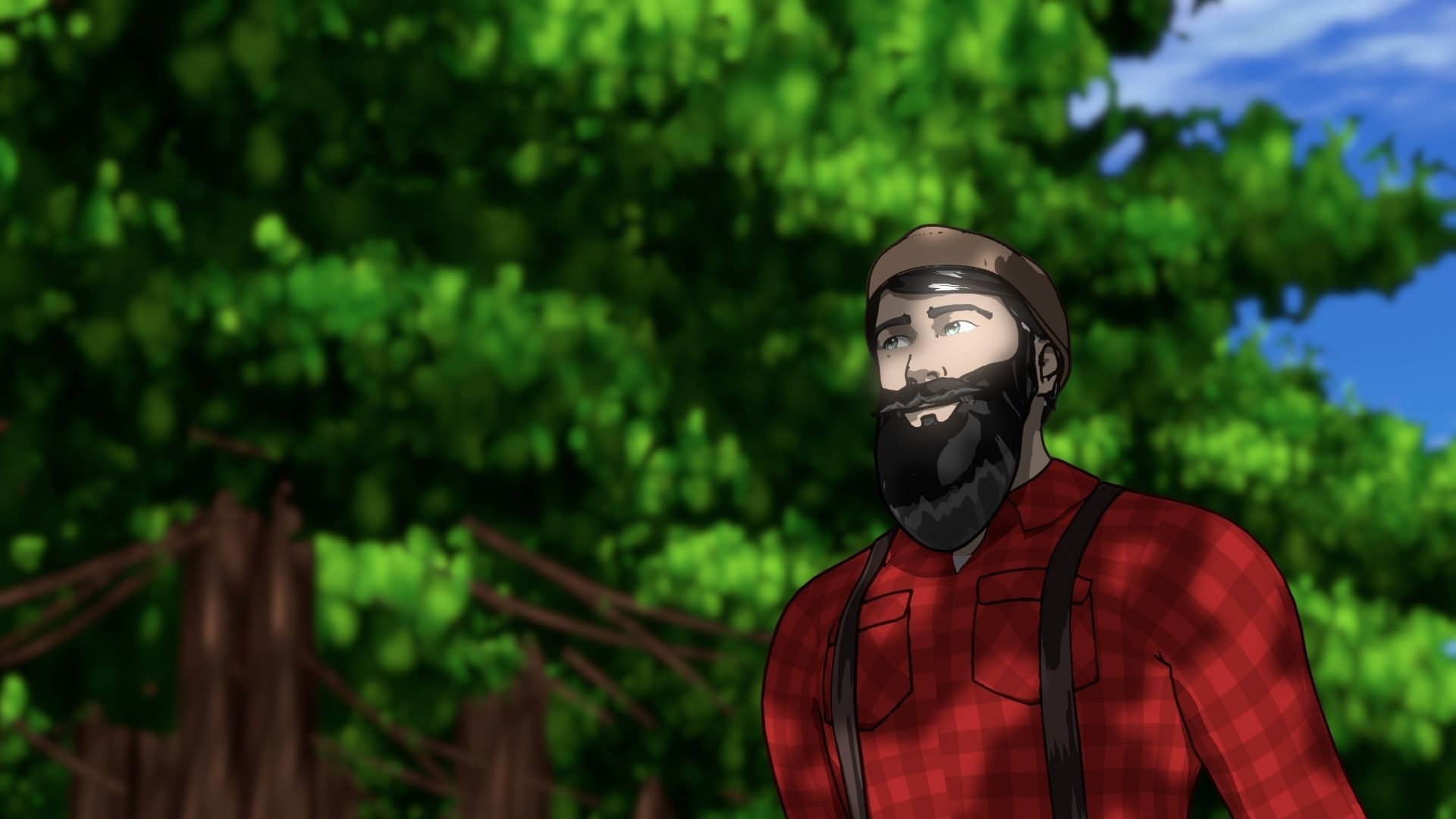 For Anime in Blender - Tree Shade 3D model_17