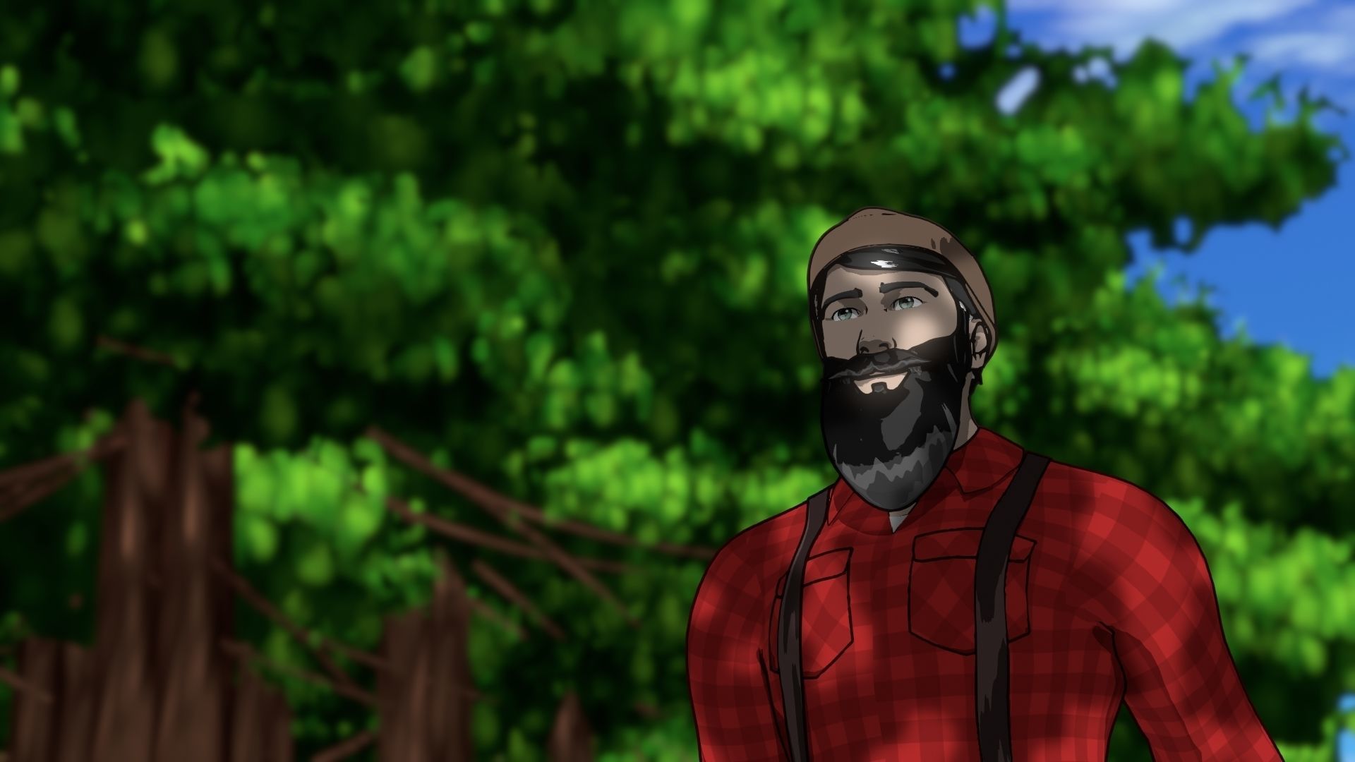 For Anime in Blender - Tree Shade 3D model_8