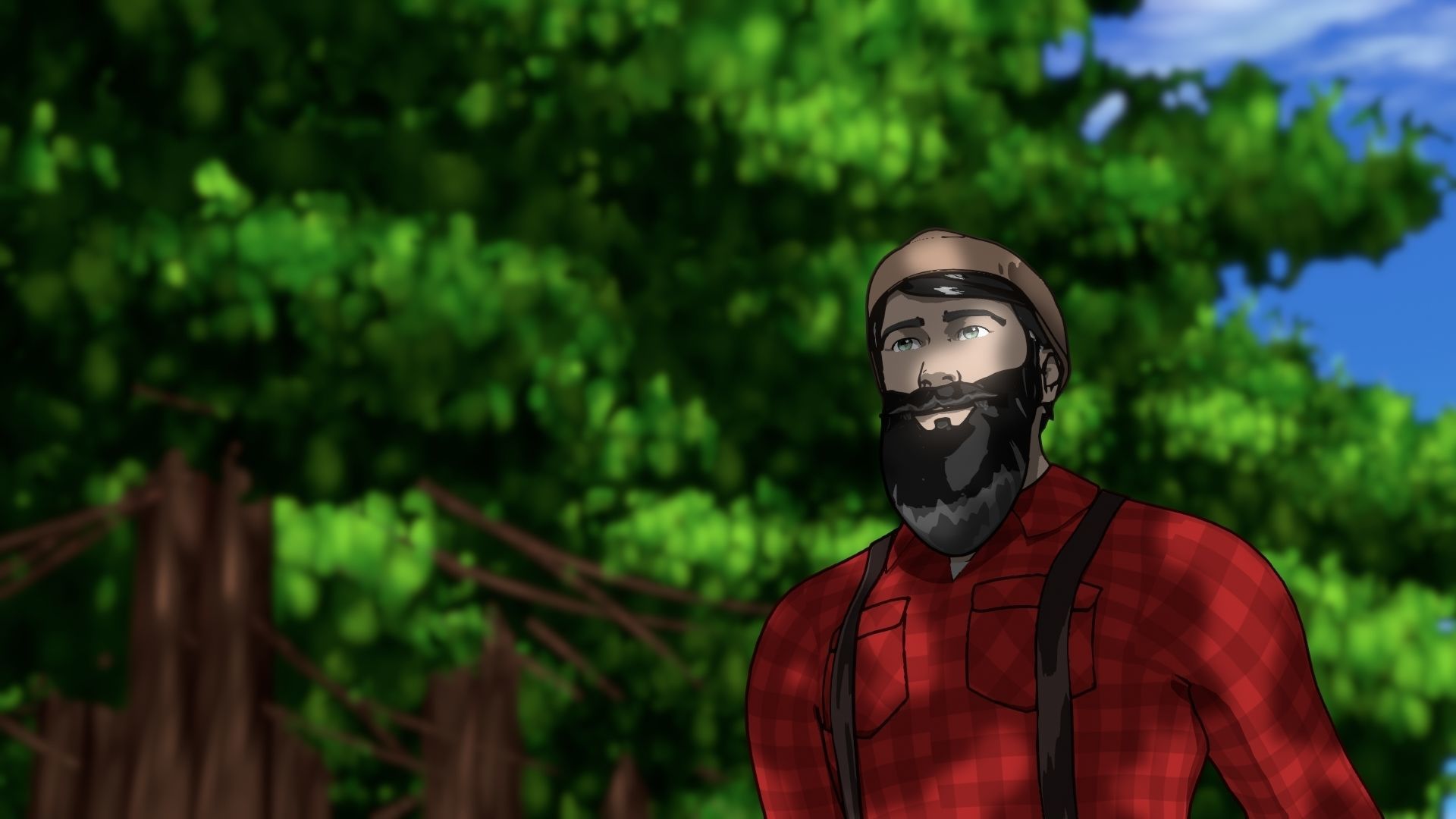 For Anime in Blender - Tree Shade 3D model_11