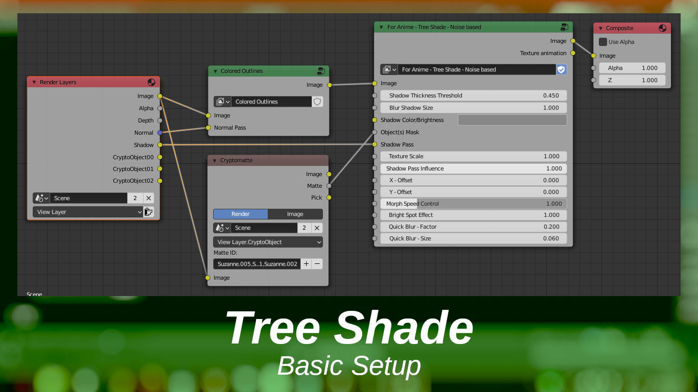 For Anime in Blender - Tree Shade 3D model_2