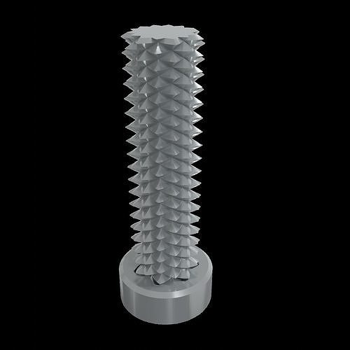2 way screw STP source file 3D print model