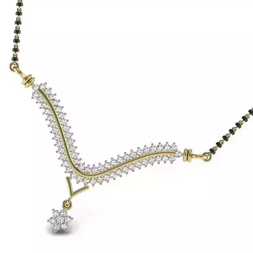Women Necklace With Diamonds