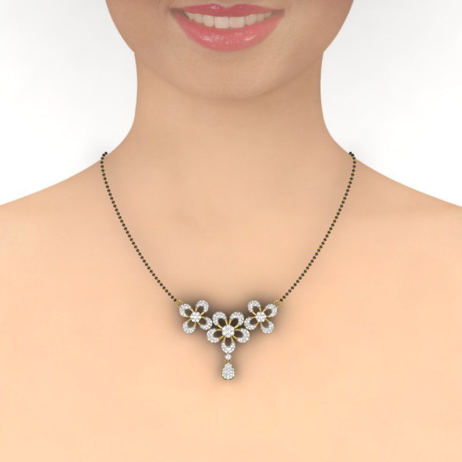 Bridal Necklace 3D print model_7