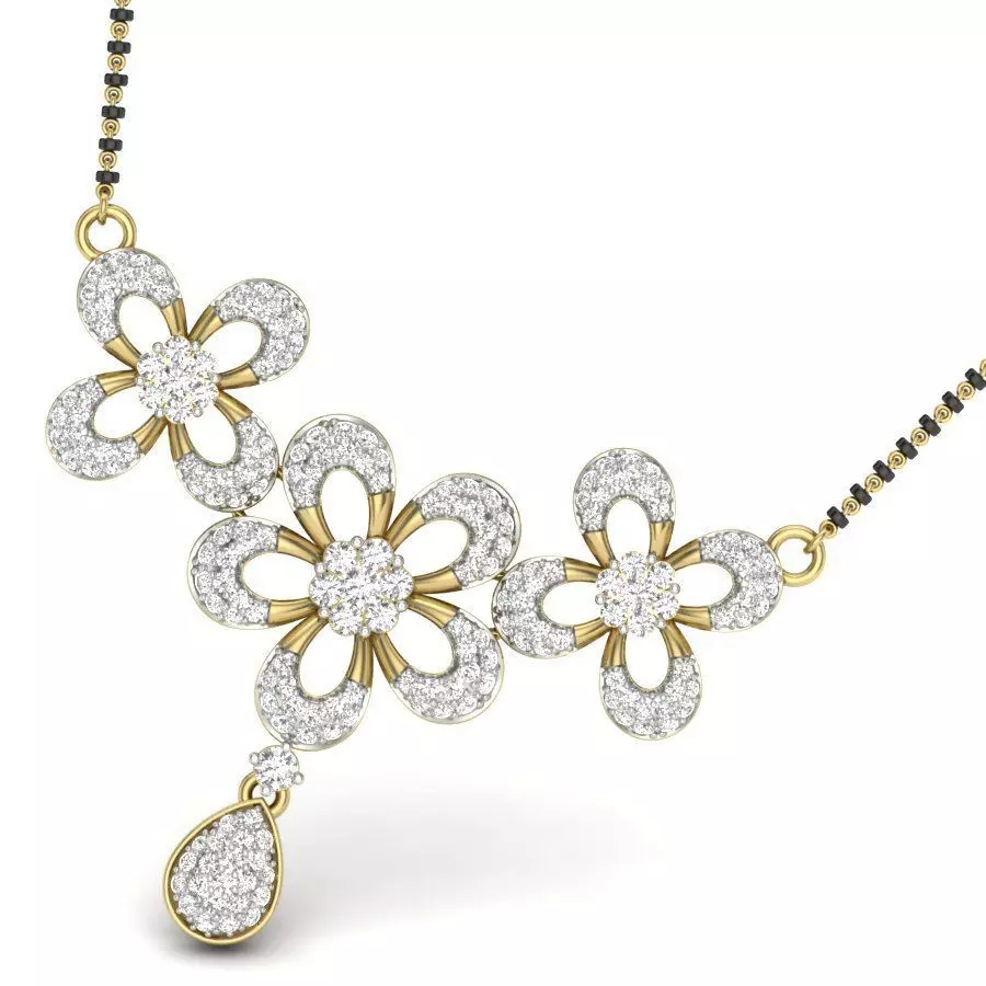 Bridal Necklace 3D print model_0