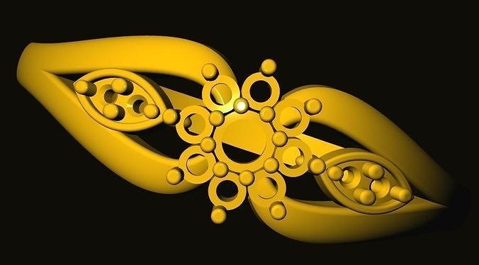 rings gold ring 3D print model