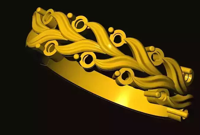 rings gold ring with swirls