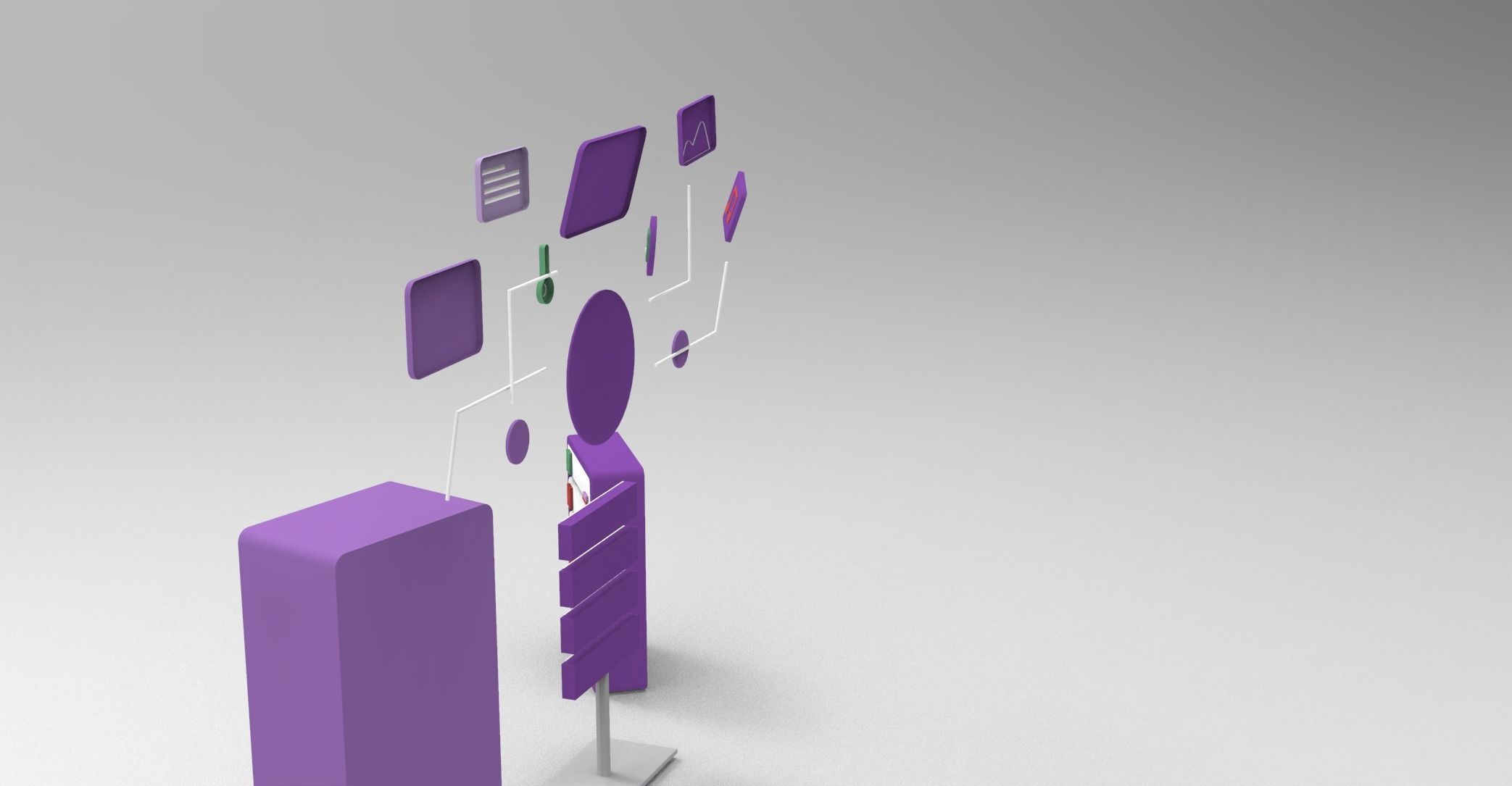 NFT 3D person Free low-poly 3D model_1