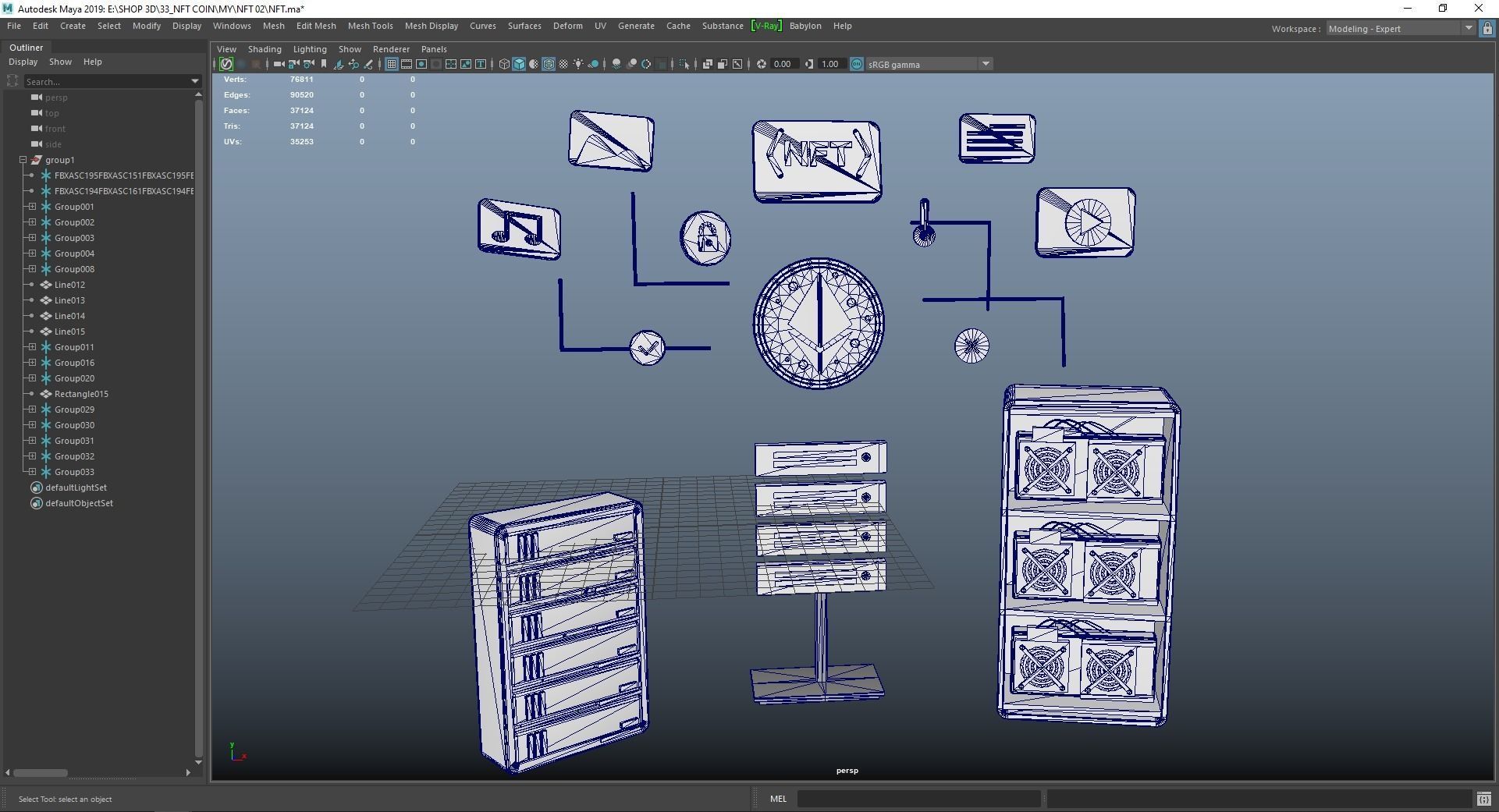 NFT 3D person Free low-poly 3D model_15