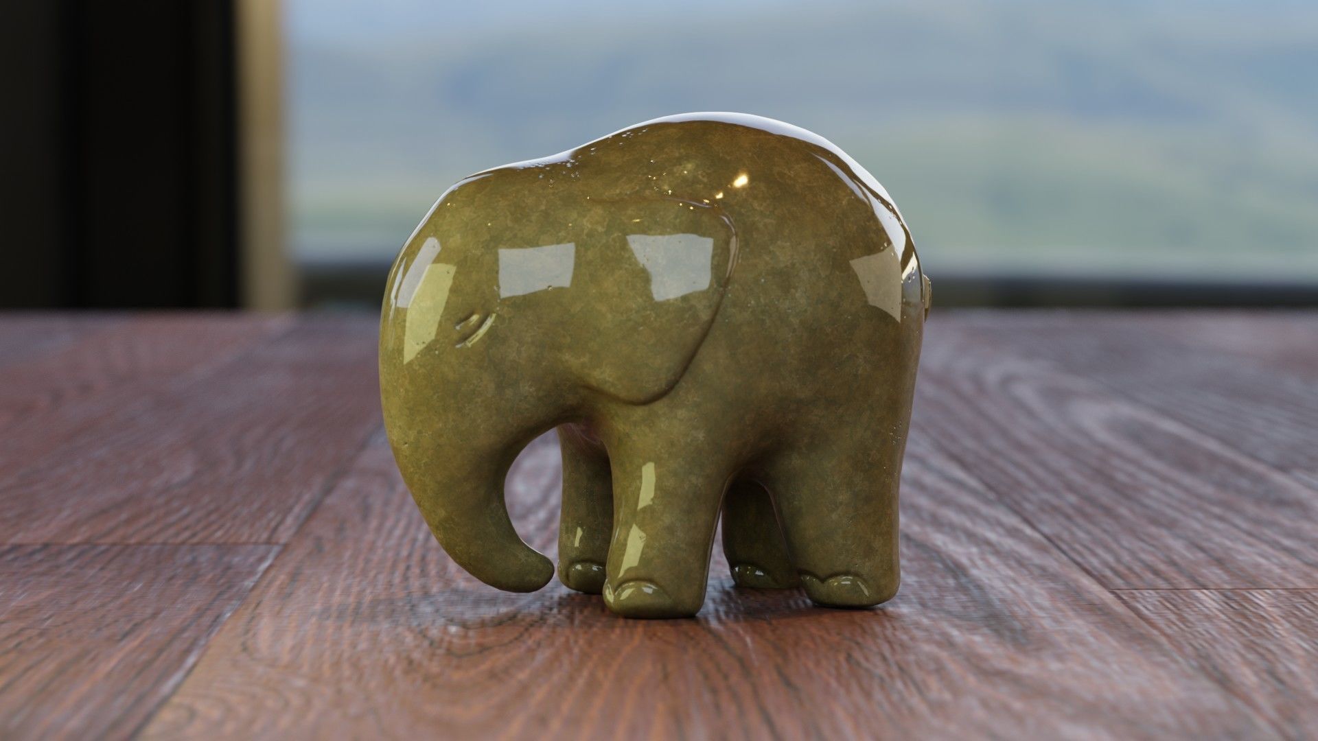 Ceramic Decor Low-poly 3D model_1