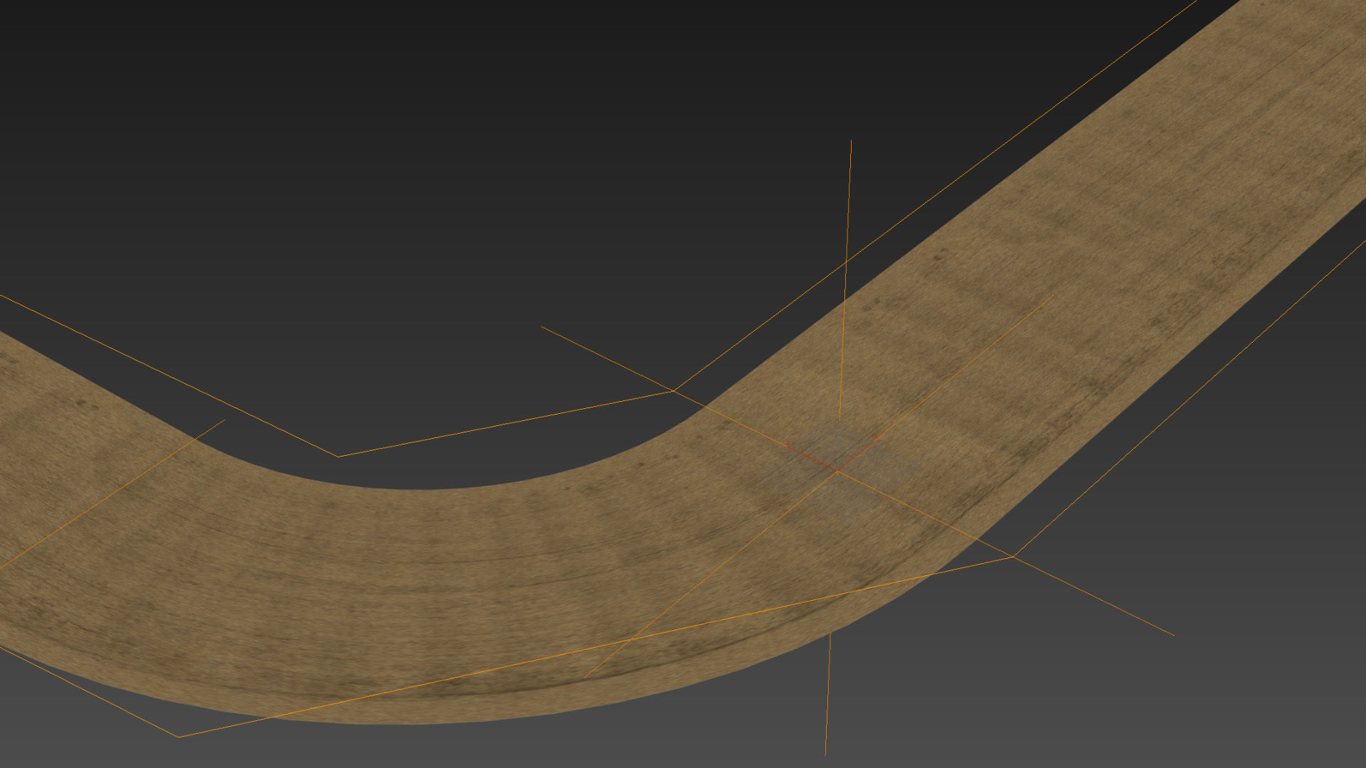 Sandy single lane road 03 - 16 meters 3D model_11