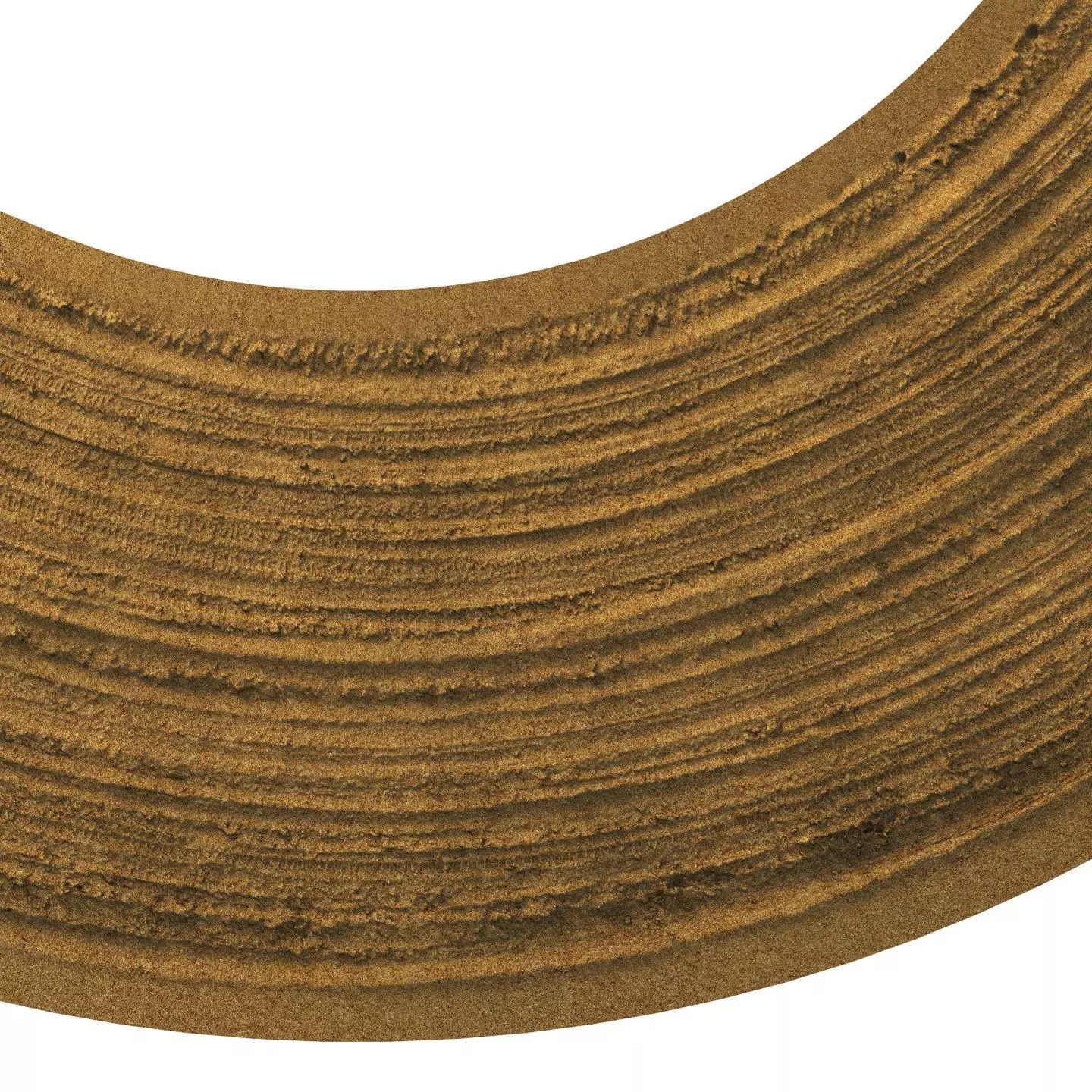 Sandy single lane road 03 - 16 meters 3D model_0