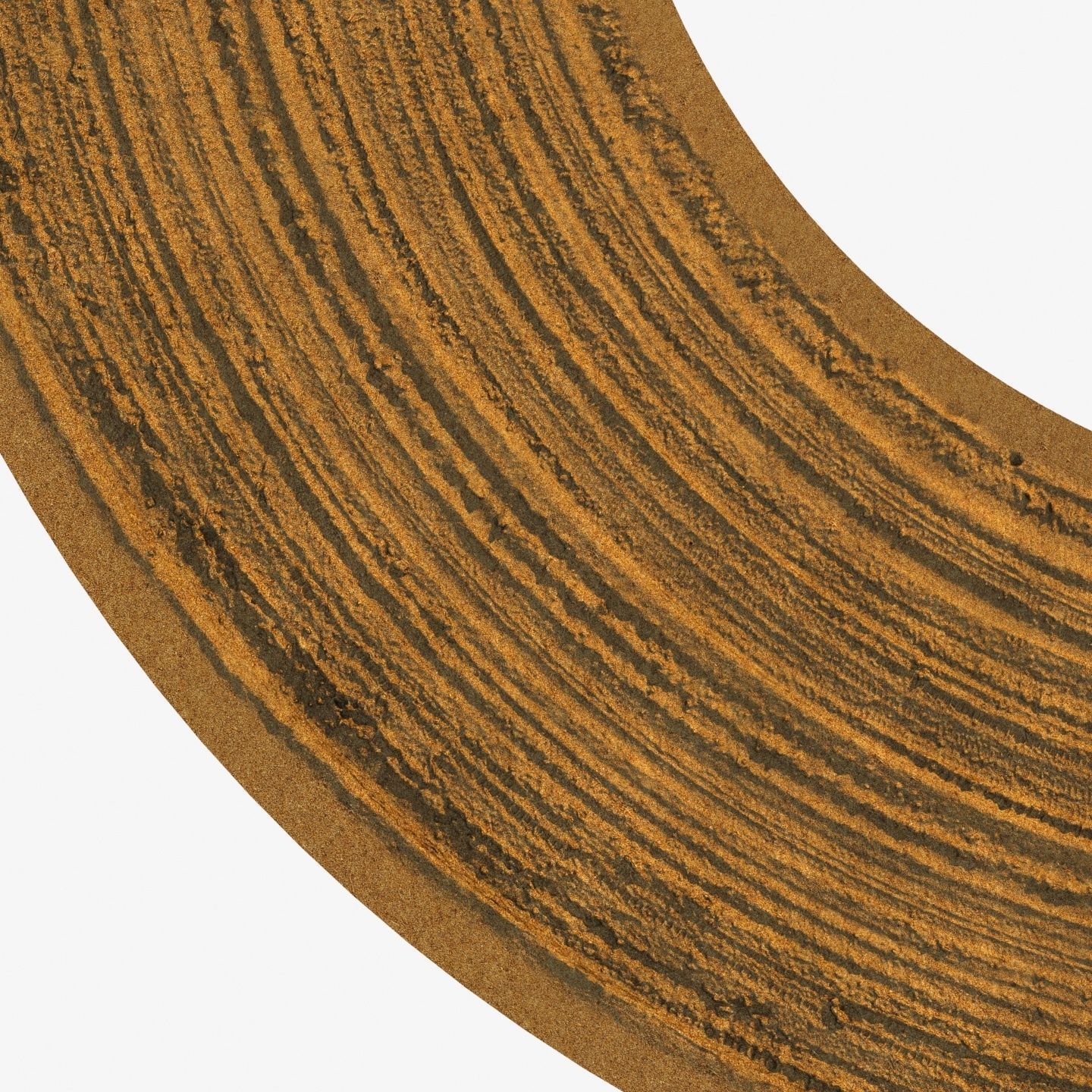 Sandy single lane road 03 - 16 meters 3D model_9