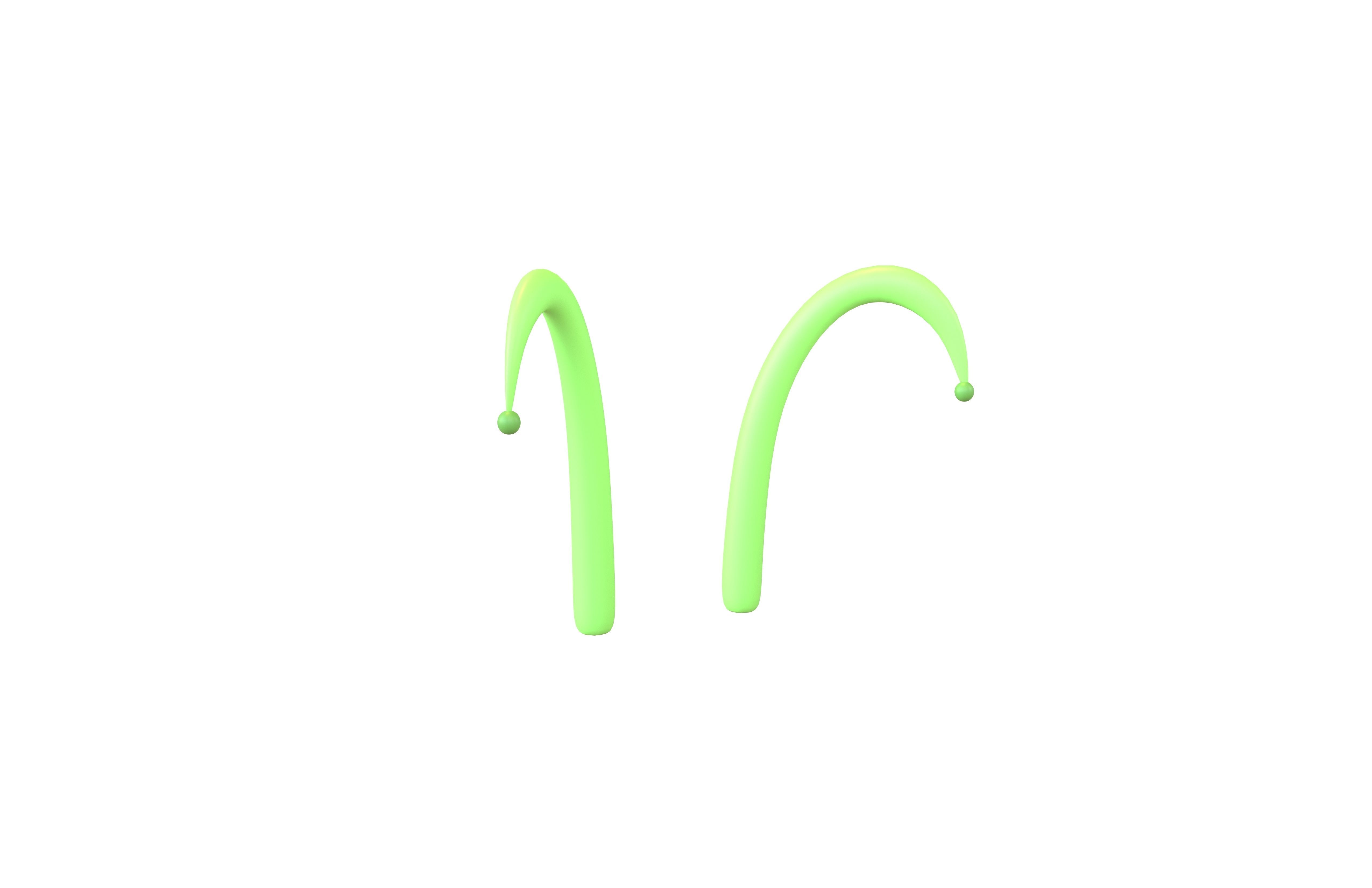 Elf Headgear v1 001 Low-poly 3D model_1