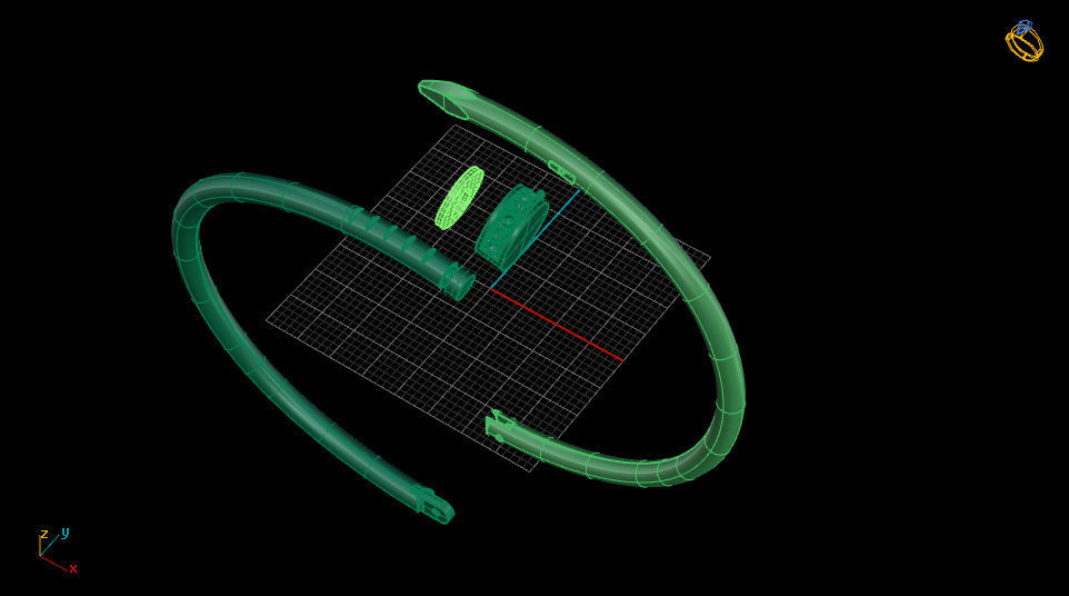 Bangle bracelet 14 3D print model_6