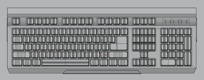 Simple Keyboard 3D model_4