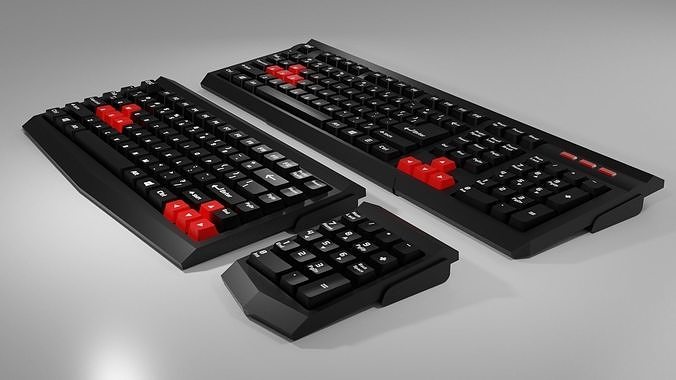 Simple Keyboard 3D model
