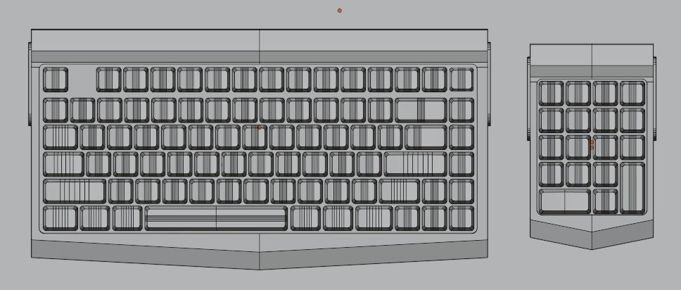 Simple Keyboard 3D model_3