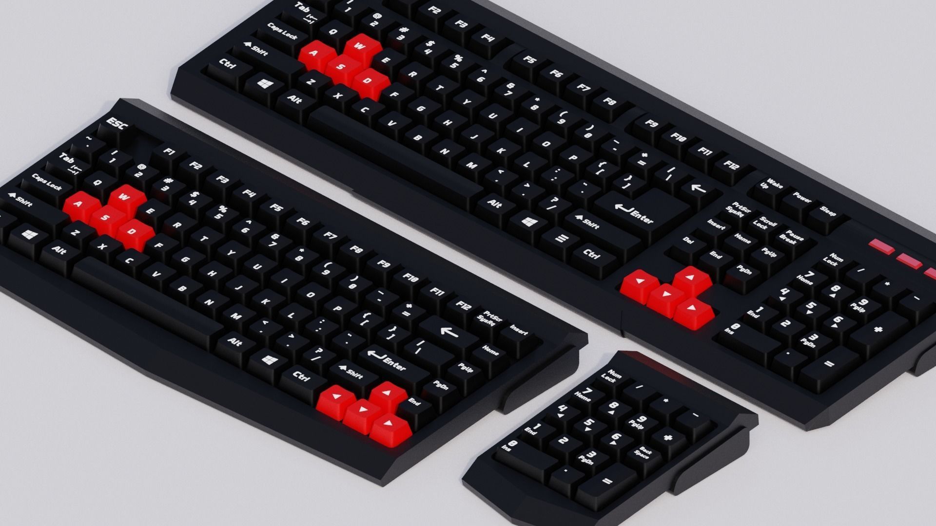 Simple Keyboard 3D model_5