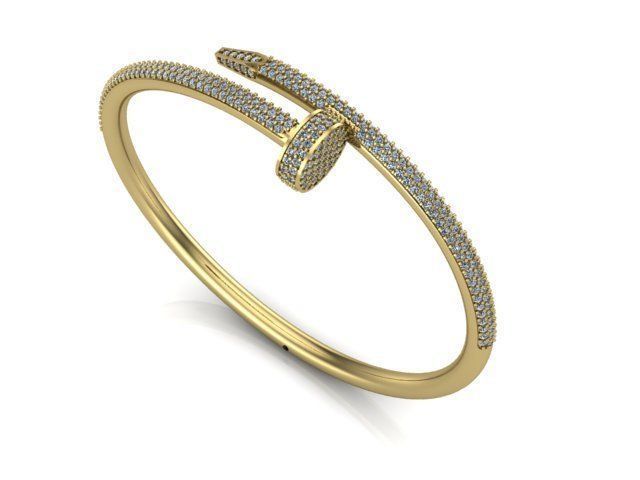 Bangle bracelet 16 3D print model_1