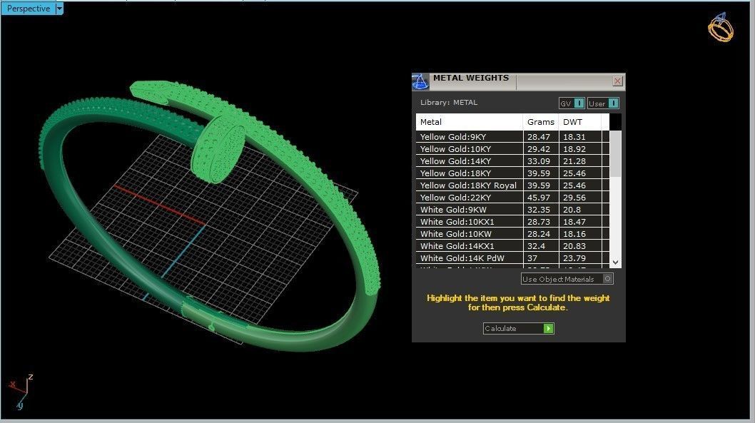 Bangle bracelet 16 3D print model_3