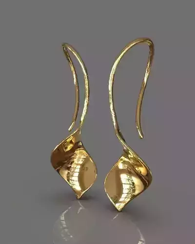 Light fashion earrings 3D print model