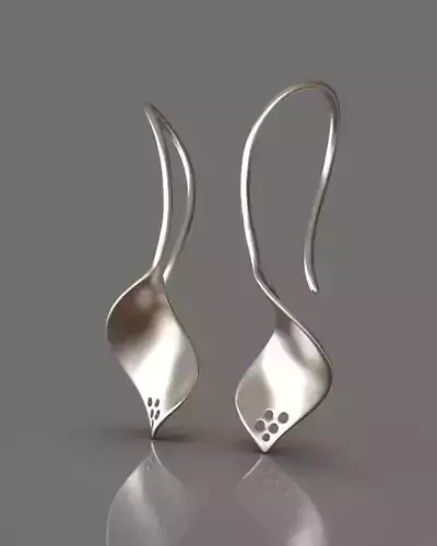 Light fashion earrings 3D print model